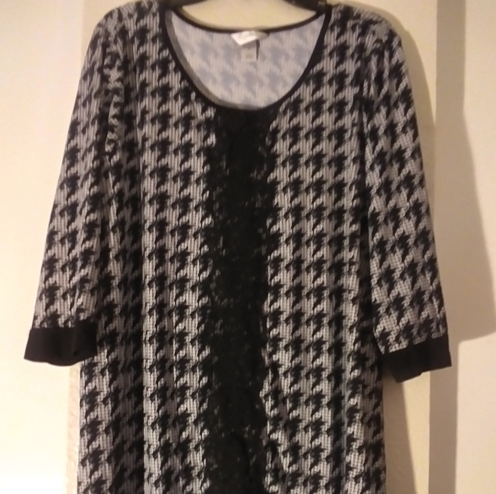 cj banks Houndstooth blouse